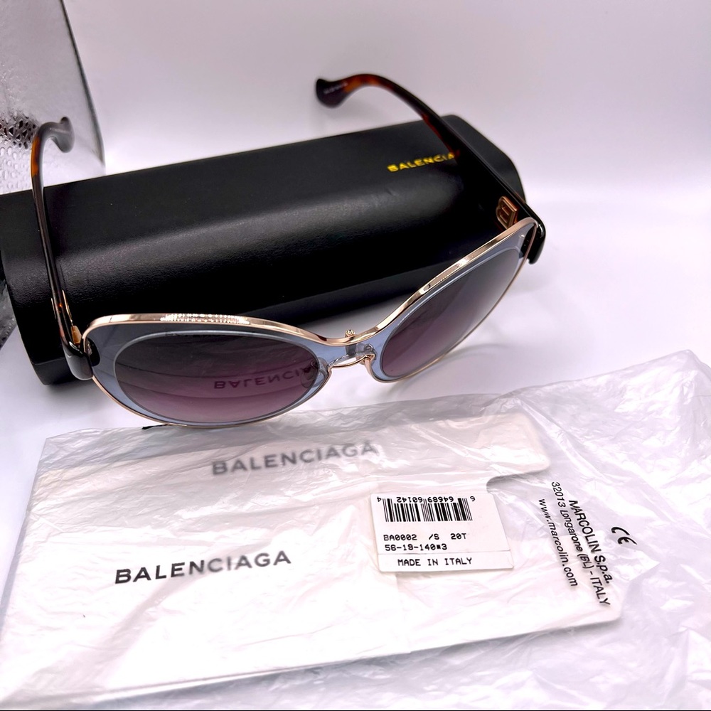 Balenciaga Gray Women’s Havana Sunglasses - Picture 5 of 7